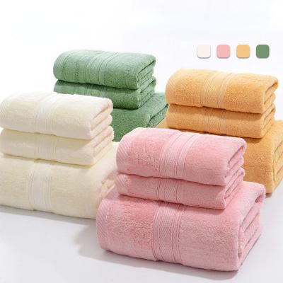 China Hypoallergenic Bamboo Towels 100% Bamboo Fiber Bath Soft And Absorbent Towel Set Bathroom Towel Set Wholesale for sale