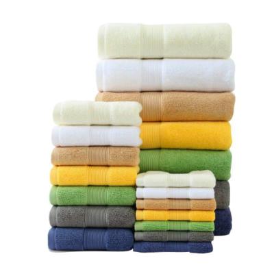 China Factory Wholesale Towel Gift Box Hypoallergenic Absorb Water Cotton Towels Thicken Towels Custom Logo for sale