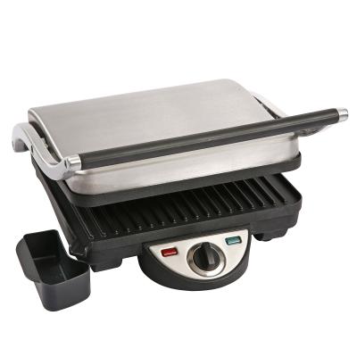 China Hotel Panini Maker, 4 Slice Panini Press Grill, Sandwich Maker Non-Stick Coated Dishes for sale