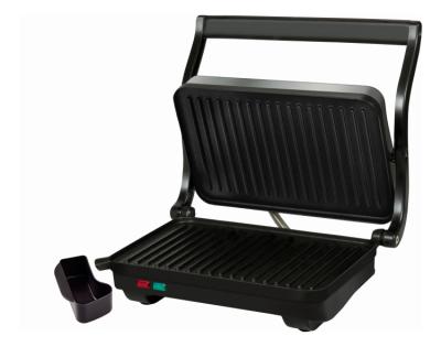 China Hotel 2 Slice Panini Press with Oil Drain Tray for sale