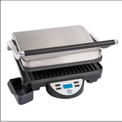 China Household 4 Slices Panini Grill With LCD Display for sale