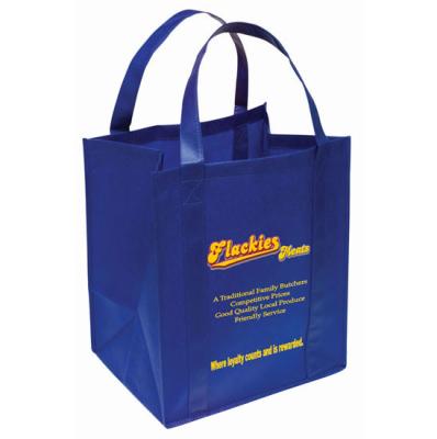 China Promotional recyclable silk screen non woven shopping bag with custom color and logo printing for sale