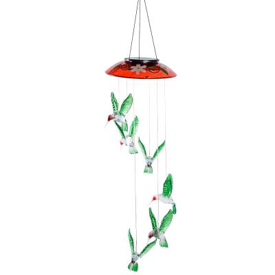 China Art Decor OEM Decorative Outdoor Sun Garden Led Solar Powered Wind Chime Lamp Light for sale