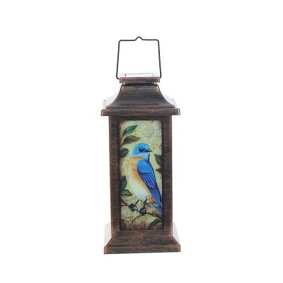 China Hot Sale Waterproof Bird Garden Decoration Gifts Hanging Solar Lantern Decoration for sale