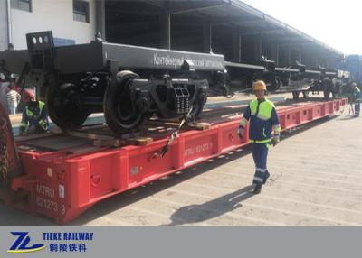 China Eisenbahn-Messgerät des GOST Standard-Behälter-Flachbetteisenbahnwagen-1520mm in CIS Countries zu verkaufen