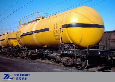 China 63 Ton Liquid Caustic Soda Railway Tanker Wagons For NaOH Liquid Alkali for sale