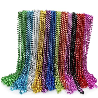 China 1pcs Plastic Mardi Gras Bulk Mardi Gras Beads Gasparilla Spray Assorted Necklaces Party Bead Decoration for sale