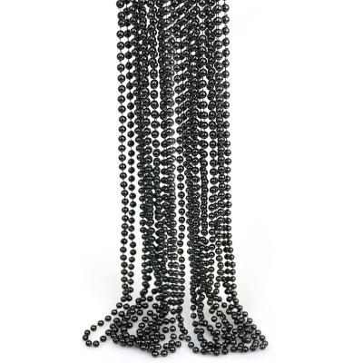 China Plastic 1 Pcs Black Beads Necklace 7mm 33