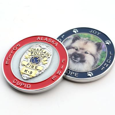 China Custom Fire Coin USA Factory Soft Full Color Metal Challenge Coin for sale