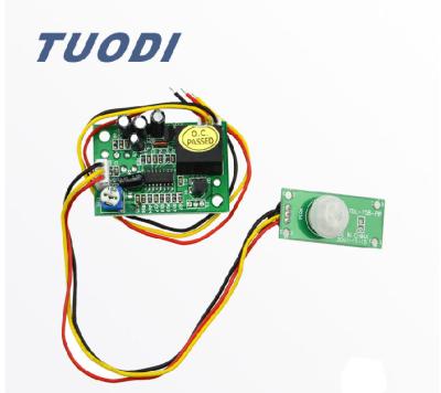 China TDL-758 Red-anode PCB with human infrared relay sensor module for sale