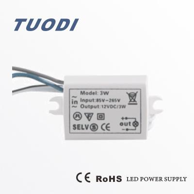 China 2021 hot sale TDL-3W 3w led power supply led transformer adapter 12v output TDL-CM400MA for sale