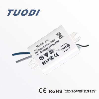 China 2021 hot sale 3w 12v high quality LED driver for led light TDL-3*1W for sale