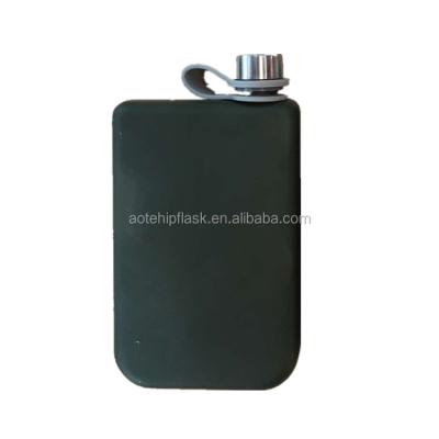 China Personalized Gift Stainless Steel Army Hip Flask For Liquor for sale