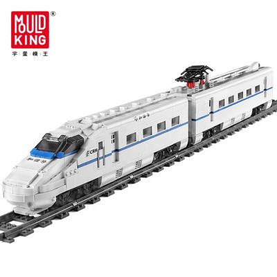 China Yuxing hot selling world construction toy MOLD KING NO.12002 Amazon railway series | harmony EMU building block CRH2A sets for sale