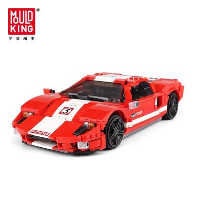 China Hot Selling Building Toy MOLD KING NO.10001 Amazon Educational Toys Ford GT Brick Roadster Building Block Sets for sale