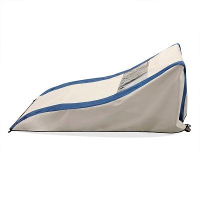 China Polyester fabric 600D polyester patio lounger/club sunlounge chair cover for sale