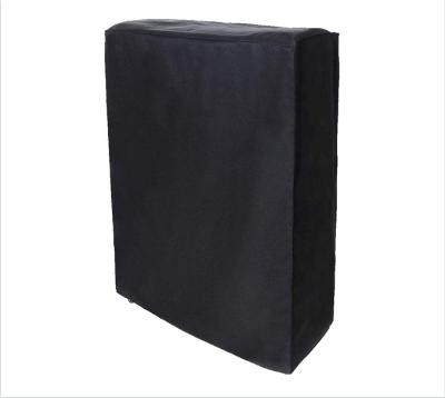 China Polyester Fabric Folding Bed Cover Black Portable Folding Bed Cover Furniture Dustproof Cover Device For Indoor And Outdoor Use for sale