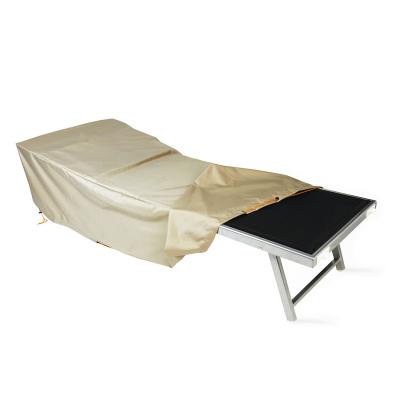 China Modern cheap outdoor waterproof transparent PE film beach patio patio lounger/club chair cover klylcc-001 for sale