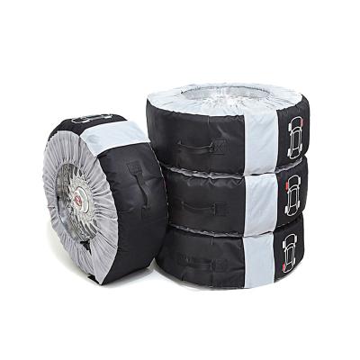 China High quality cheap polyester klyctc fabric dustproof and foldable car tire waterproof wheel cover for sale