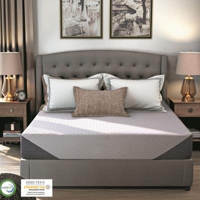 China OEM ODM Custom 12 inch Ffirmaness gel visco memory foam medium mattress pad for bedroom furniture for sale