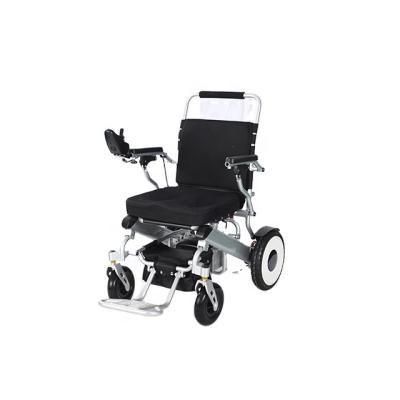 China New Comfortable Folding Electric Wheelchair Ultralight Auxiliary Lightweight Wheelchair Allows Air Travel Portable Electric Wheelchair for sale