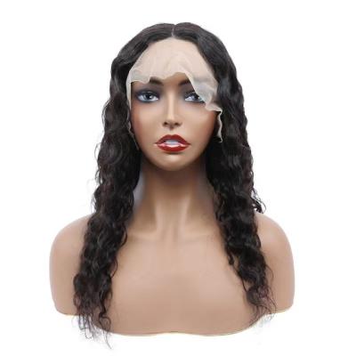 China Brazilian Deep Curly Human Hair Wigs Lace Front Wigs Wet Sheer Wavy Silky Straight Water Wave 150 Density Brazilian Hair Wigs for sale