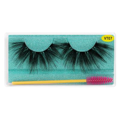 China Easy Wear Wholesale Private Label Luxury 3d 5d Mink Strips 25mm Lashes 25mm Super Fluffy Mink Lashes for sale