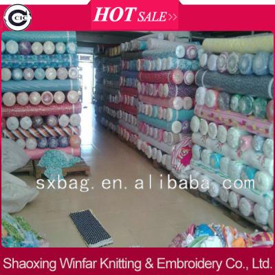 China various of knitting textile fabric stock lot for garment fabric stock lot for sale