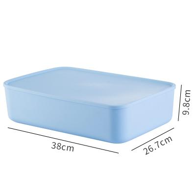 China Sustainable Home Closet Bottom Organization Containers PP Storage Bins Plastic Boxes Organizer for sale