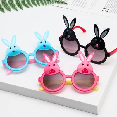 China Christmas Celebration Gift Fashionable Rabbit Shaped Glass Sun Glasses Sunglasses And Durable For Kids for sale