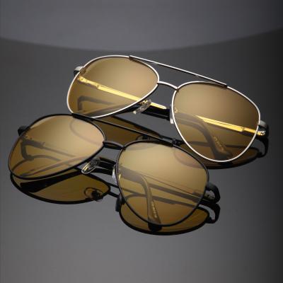 China Retro Decoration Vintage High Definition Classic Polarized Night Vision Sunglasses For Aviation Pilots 2021 for sale