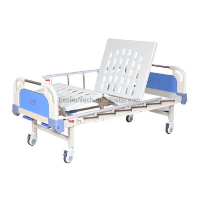 China 250kg BT-AM260 BESTRAN 2 Cranks ABS Nursing Furniture Manual Hospital Patient Bed Price for sale