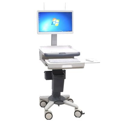 China Metal Good Quality Hospital Nursing Trolley Mobile Doctor Workstation Computer Trolley BT-LY26 for sale