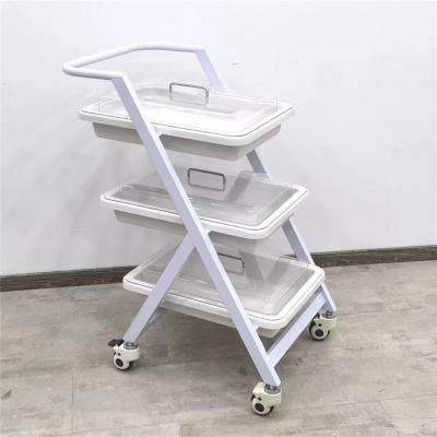 China Clean And Move BT-SIT027 Stainless Steel Hospital Mobile Easy Dressing And Medicine Change Endoscope Trolley Trolley for sale