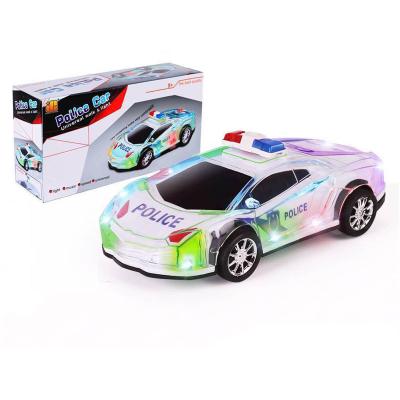 China High Quality Plastic Kids Light Up Toy Car, Sound Light Police Electric Toy Car For Kids for sale