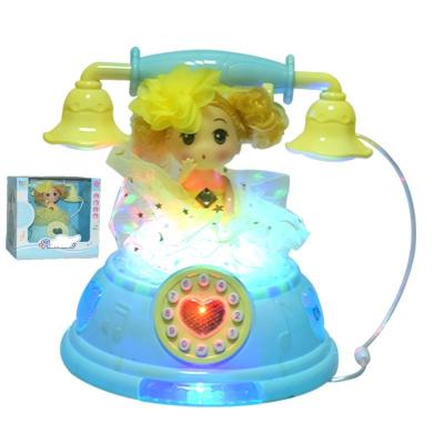 China Cute Magic Princess Toy Doll Musical Toy Blossoming Petal Skirt and Wings Toy Sing Dancing Rotating Fairy Cartoon with LED Light Girls for sale