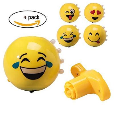 China Fun LED Light Up Emoticon Flashing Spin Tops With Gyroscope And Music, Novelty Bulk Toys UFO Flashing Spin Top With Light for sale