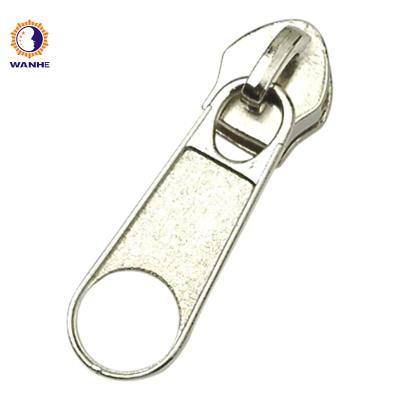 China No.8 Nickel Free Non Lock Nylon Zipper Slider With Nylon Metal Puller Long Plastic Zipper Garment for sale