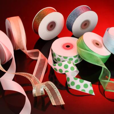 China Custom 100% factory wholesale logo ribbon polyester double side face slik workable single satin ribbon for sale