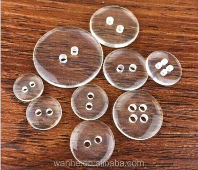 China Other factory direct sale resin buttons two eyes transparent buttons and four eyes bread DIY button for sale