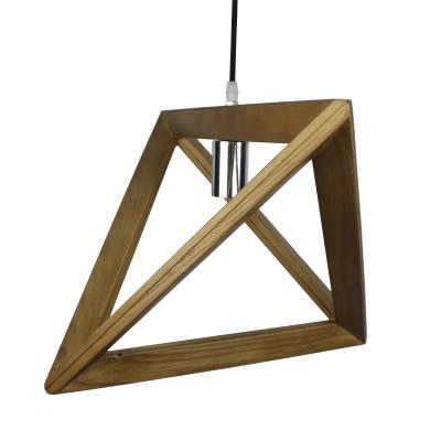 China Industrial Modern Home Lighting Simple Wooden Loft Pendant Lamp for sale