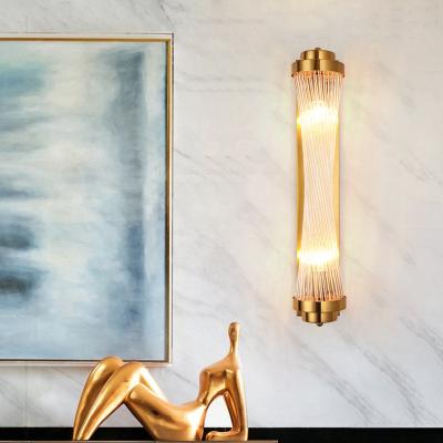 China Best Selling Contemporary Modern Wall Lamp Copper Glass Wall Sconce Lamp Led Wall Lamps for sale