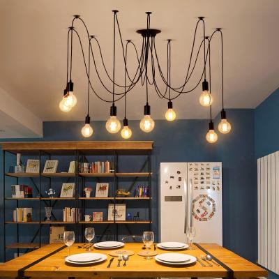 China Modern Adjustable Hotel Restaurant Ceiling Light Metal Spider Lamp Outdoor Mounted Ceiling Lamp for sale