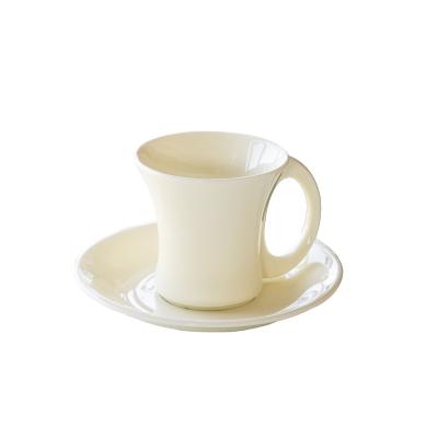 China 2022 Viable From Sample Coffee Saucer Set Custom Press Gift Style Nordic Nordic Ceramic Cup Set for sale