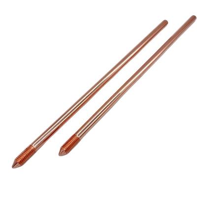 China Lightning Protection Factory Direct Sales Copper Threaded Ground Rod for sale