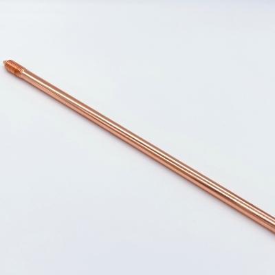 China Custom Copper Plated Steel Threaded Ground Rod From HUAYIXUN Lightning Protection OEM Size for sale