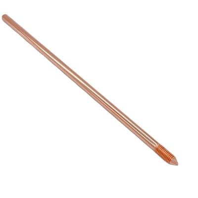 China HUAYIXUN Lightning Protection Good Price Copper Bonded Threaded Grounding Rods for sale