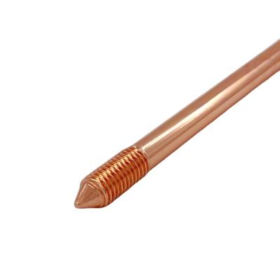 China Copper Threaded Grounding Rod Lightning Protection HUAYIXUN Security For Underground System for sale