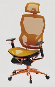 China Hoge Achtermesh office chair mesh lumbar-Steun Gele Ergonomisch Te koop