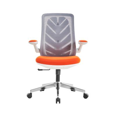 China De oranje Chef- Stoel van het de Wartelbureau van Mesh Swivel Chair Executive Low Achter Te koop